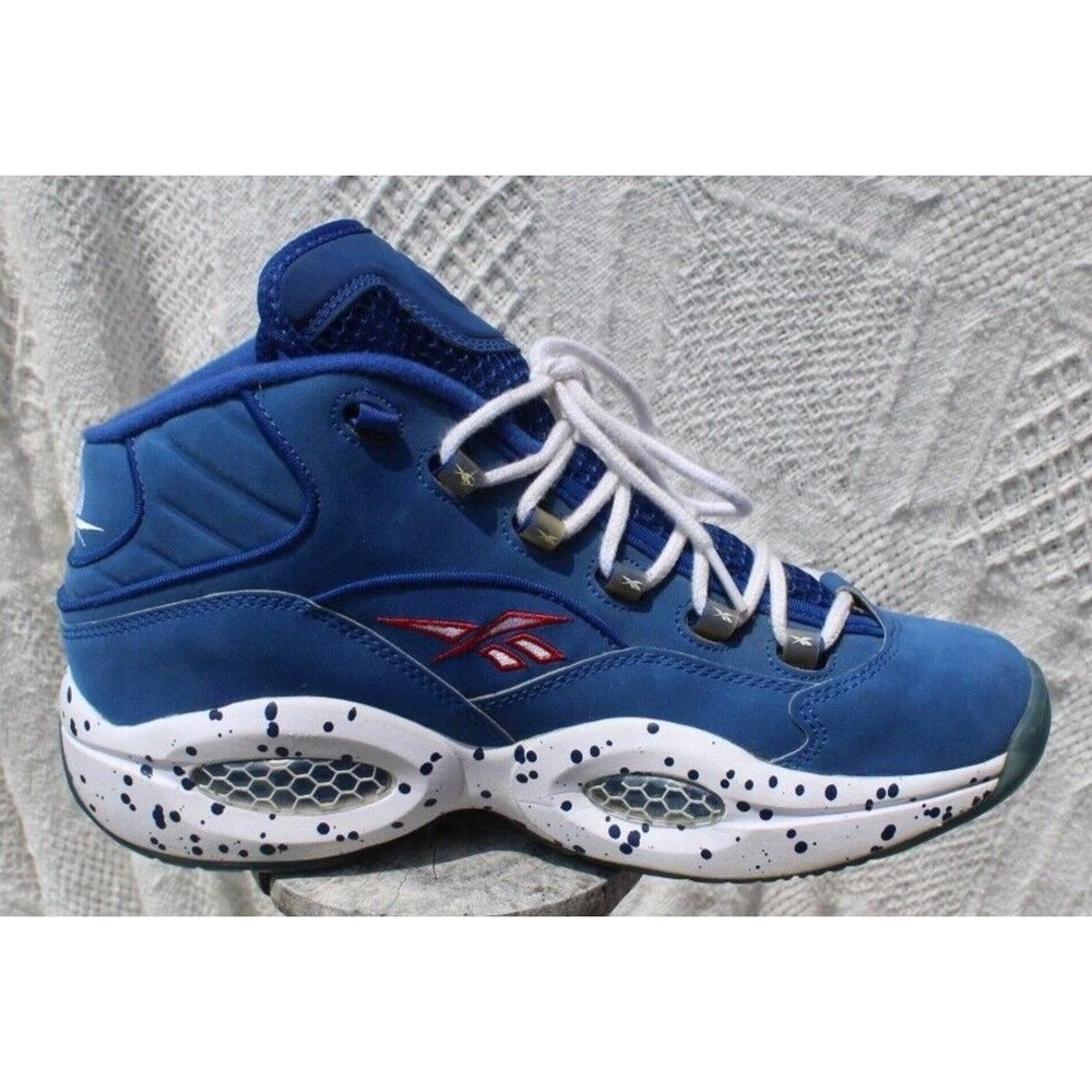 Size 10.5 - Reebok Question Mid Blue - Picture 2 of 10